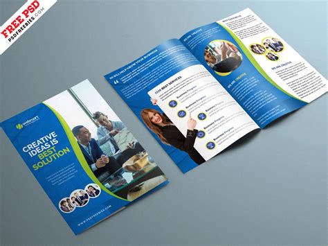 psd brochure template|105+ Free PSD Tri.